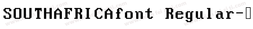 SOUTHAFRICAfont Regular字体转换